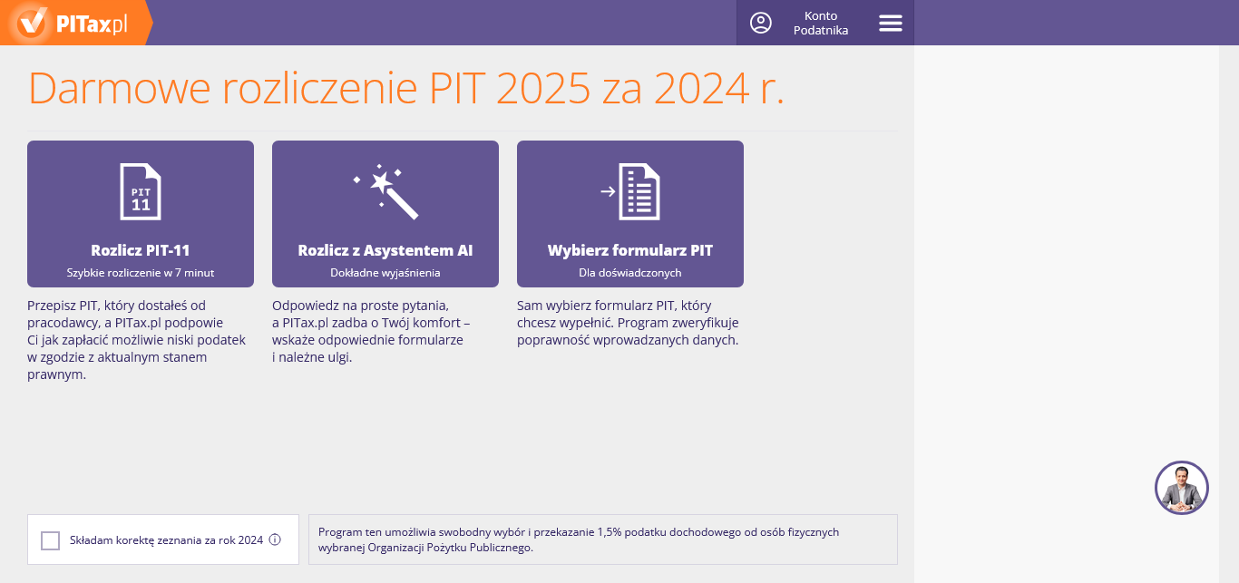 Program PIT online