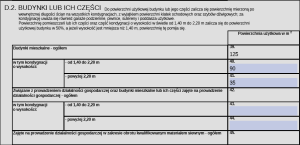 Deklaracja IN-1 – Przykład obliczeń dla budynku jednorodzinnego