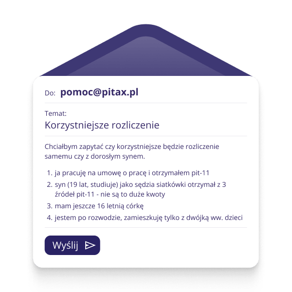 Rozlicz się w PITax, by zyskać dwa razy więcej ulg podatkowych i maksymalny zwrot z podatku – Ilustracja – Zezwól na pokazywanie obrazków w e-mailach przesyłanych przez PITax, aby zobaczyć ilustracje