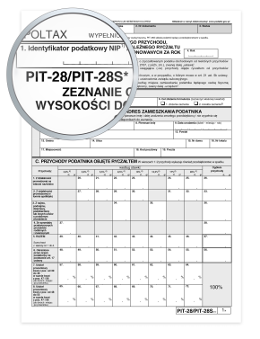 PIT 28 2025 / 2026 - jak rozliczyć ryczałt i najem - ulgi i druk