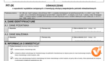 PIT-2K 2026/2027 – oświadczenie do ulgi odsetkowej