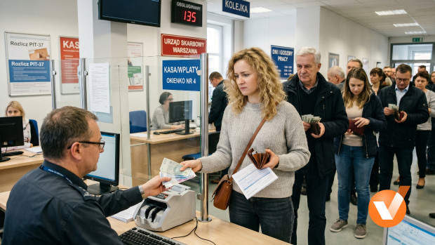 Coraz więcej osób wpada w&nbsp;drugi próg podatkowy – wstępne dane za rozliczenie PIT w&nbsp;2026 r. 